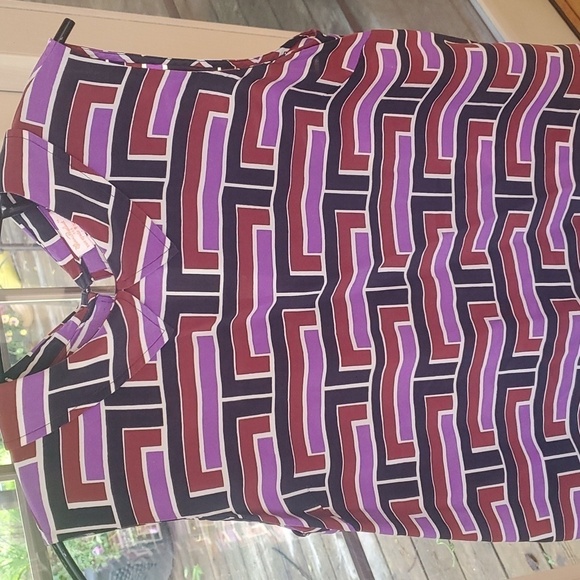 Kate Spade NY Florence Broadhurst Milan 100% Silk Sleeveless Sz. 10 Blouse - Picture 2 of 11